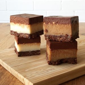 Raw sweet treats... salted tahini caramel or peppermint crunch. at The Little Shop of Plenty in Maylands