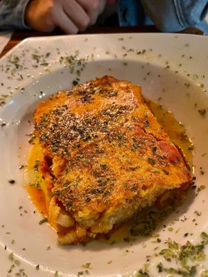 Milhojas de berenjena at La Tavernaire in Valencia