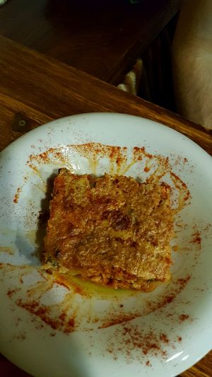 mussaka de carabasseta at La Tavernaire in Valencia