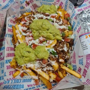 Loaded vegan beef fries at WeeMexico in Dundee