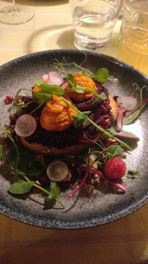Main course with beetroot, it was very good at Aed Restaurant in Tallinn