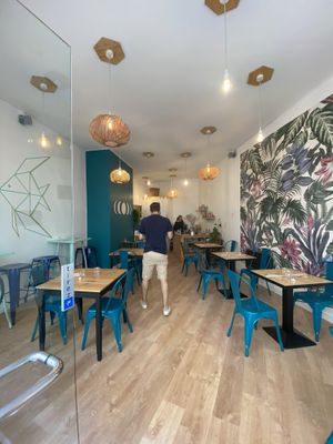 Inside  at Les P'tits Poissons Verts in Nimes