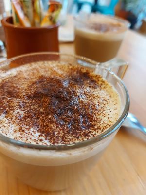 Cappuccino at Les P'tits Poissons Verts in Nimes