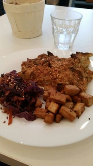 main course at Les P'tits Poissons Verts in Nimes