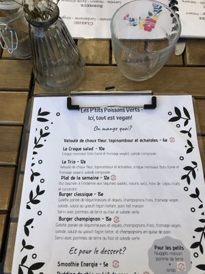 Lunch menu? at Les P'tits Poissons Verts in Nimes