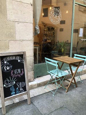 Outside  at Les P'tits Poissons Verts in Nimes