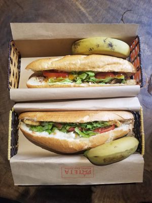 Vegan bahn mi at Pateta in Hanoi