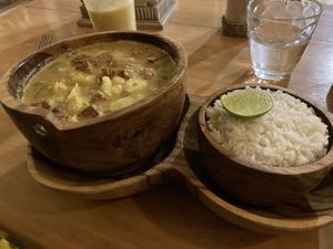 Tempe curry  at Pisang Pisang in Lembongan
