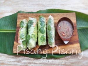 spring rolls at Pisang Pisang in Lembongan