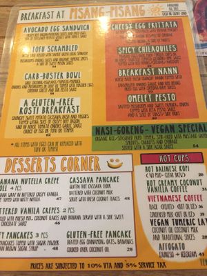 Breakfast  at Pisang Pisang in Lembongan