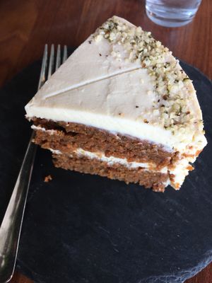 Carrot cake, sadly not too great, but I have high hopes for them to improve it! at Vegetus 베제투스 in Seoul
