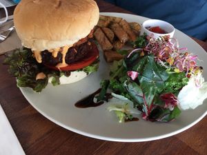 Jalapeño burger at Vegetus 베제투스 in Seoul