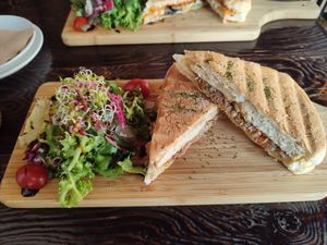 Bulgogi panini from the side at Vegetus 베제투스 in Seoul