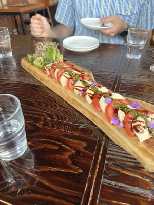 House made vegan mozzarella caprese  at Vegetus 베제투스 in Seoul