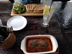 Paninis and lasagne at Vegetus 베제투스 in Seoul