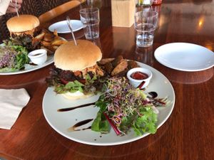 the jalapeño burger!  at Vegetus 베제투스 in Seoul