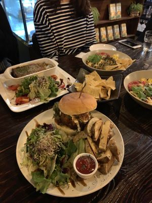 Jalapeño burger, lasagna, burrito bowls at Vegetus 베제투스 in Seoul