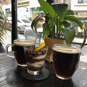 Tiramisu and americano at Vegetus 베제투스 in Seoul