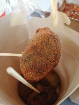 Croquetas veganas at Veggie's World in Andorra La Vella