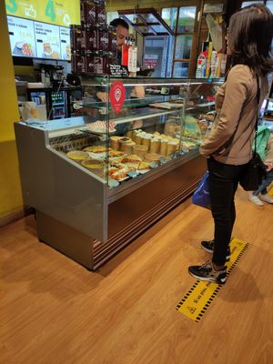 Menu selections at Veggie's World in Andorra La Vella