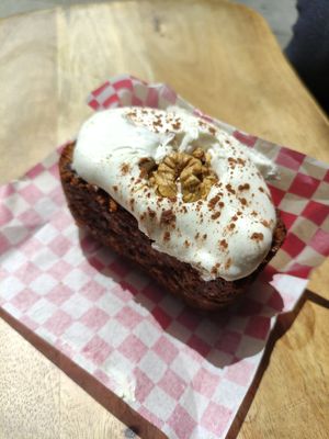 Carrot cake at Veggie's World in Andorra La Vella