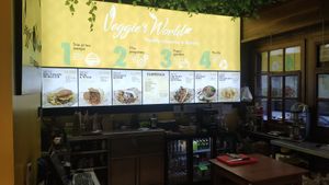 Menu at Veggie's World in Andorra La Vella