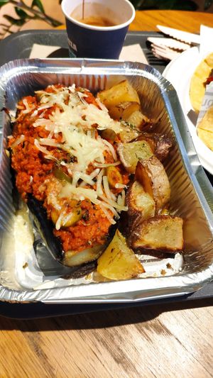 Albergínia Farcida at Veggie's World in Andorra La Vella