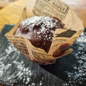 Muffin vegan  3.95€ at Veggie's World in Andorra La Vella