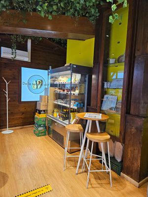 Part of store area at Veggie's World in Andorra La Vella