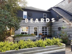 Outside of restaurant at Beards Coffee Bar & Bakery in Sudbury