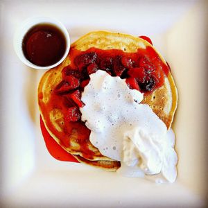 Vegan pancakes!  at Local's Cafe in Port Jefferson