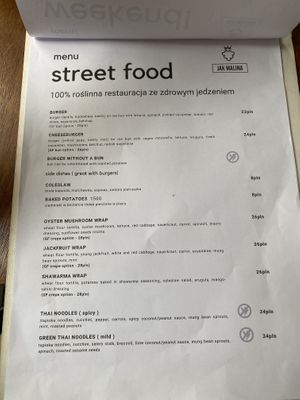 Karte  at Jak Malina in Szczecin