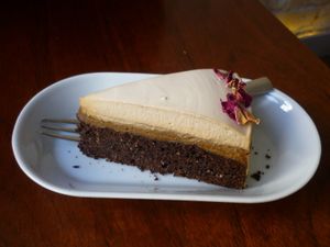 Brownie pie at Jak Malina in Szczecin