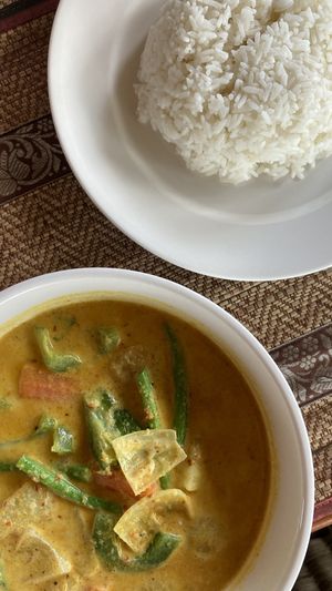 Coconut curry  at Lazy Beach in Koh Rong