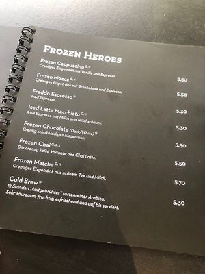 Frozen drinks   at Baristaz Coffee Heroes - Bahnhofplatz in Koblenz