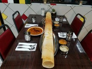 Family Dosa! Vegan and Jain at Foodland Authentic Indian Cuisine in Corona
