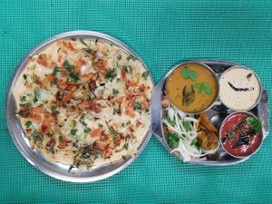 Onion tomato Uttapam at Foodland Authentic Indian Cuisine in Corona