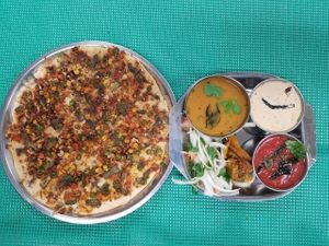 Loaded Uttapam at Foodland Authentic Indian Cuisine in Corona