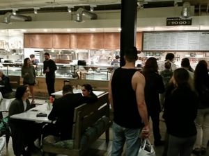 inside at Flower Child in Santa Monica