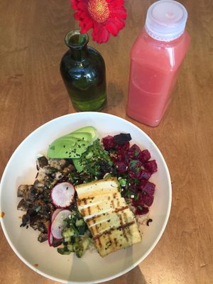Poke vegan bowl  at Flower Child in Santa Monica