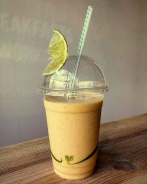 Yellow smoothie! at Haven in Tunbridge Wells