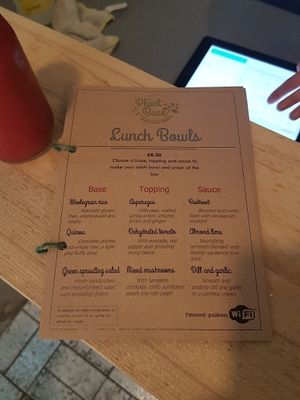 good menu, simple but effective at Haven in Tunbridge Wells