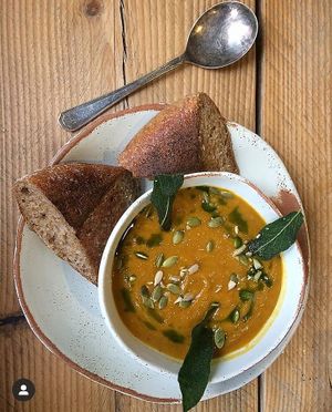 Pumpkin and Chilli Soup 🎃  at Haven in Tunbridge Wells