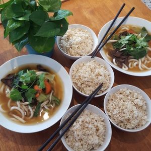 Not Just Udon Noodle Soups + brown rice at Yi Ke Shu - Tanjung Bungah in Penang