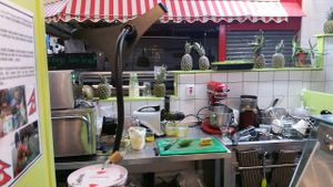 Behind the scenes. at Get Juiced in South West London