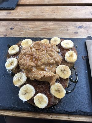 Peanutbutter pancakes  at Get Juiced in South West London