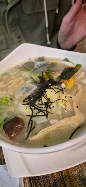 Japanese style noodle soup at Batien Vegetarian - Maybe closed in Chiayi