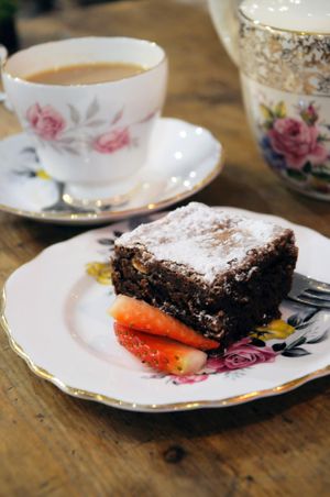 Vegan chocolate brownie and sweet treats at Debbie Bryan at Debbie Bryan - Nottingham City Centre in Nottingham