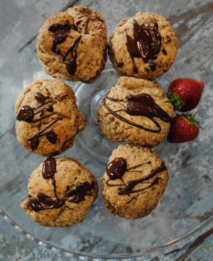 Popular, own recipe vegan scones at Debbie Bryan at Debbie Bryan - Nottingham City Centre in Nottingham