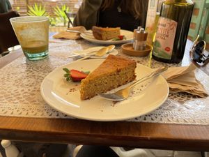 Orange and coconut cake  at PurEssence in Alvor
